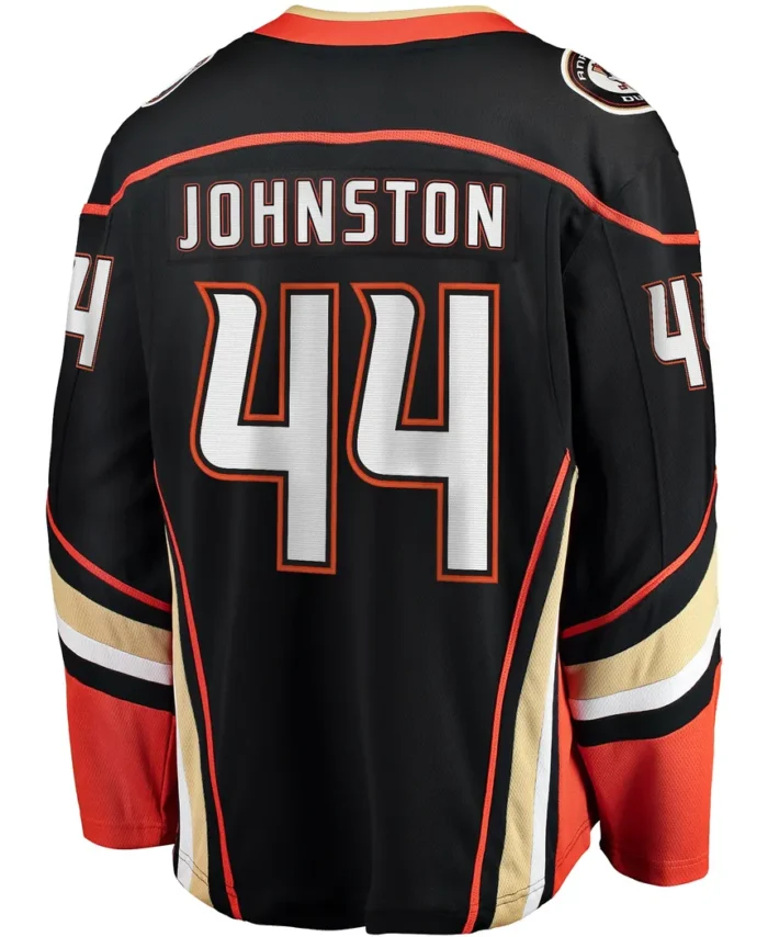 Ross Johnston Anaheim Ducks Fanatics Home Premier Breakaway Player Jersey - Black