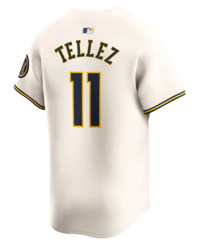 Rowdy Tellez Milwaukee Brewers Home Limited Player Jersey - Cream