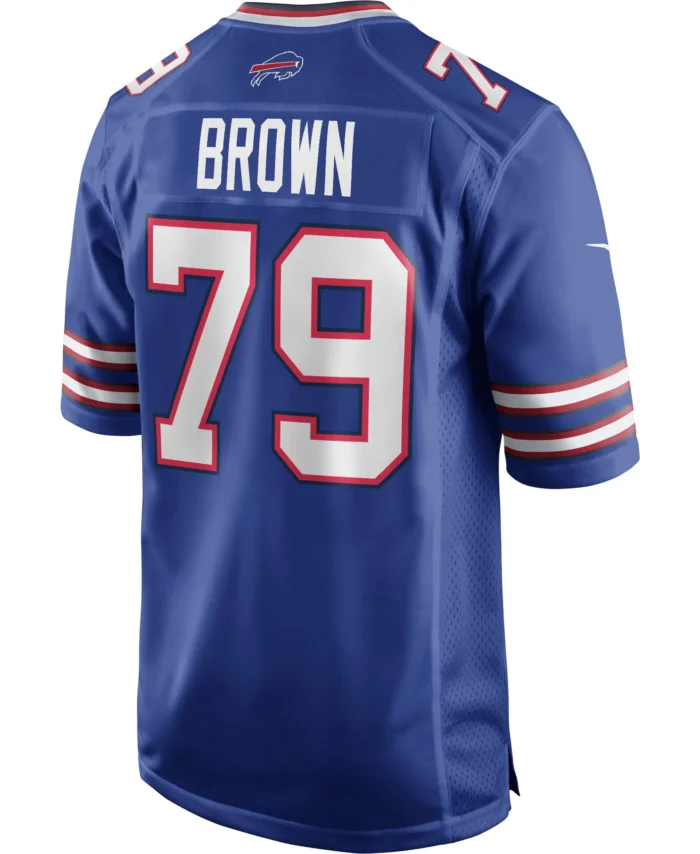 Ruben Brown Buffalo Bills Game Retired Player Jersey - Royal