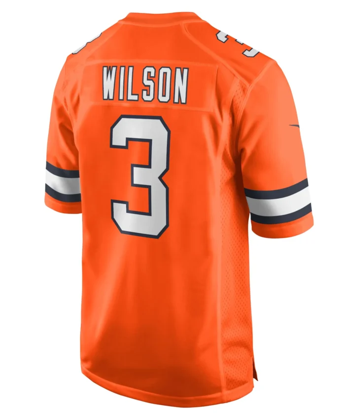 Russell Wilson Denver Broncos Alternate Game Jersey - Orange