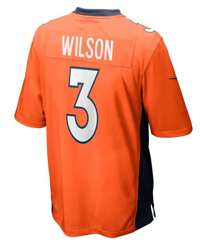 Russell Wilson Denver Broncos Game Jersey - Orange
