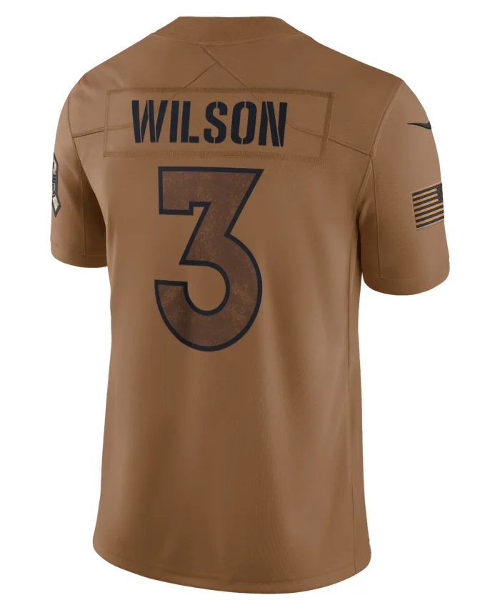 Russell Wilson Denver Broncos Salute To Service Limited Jersey - Brown