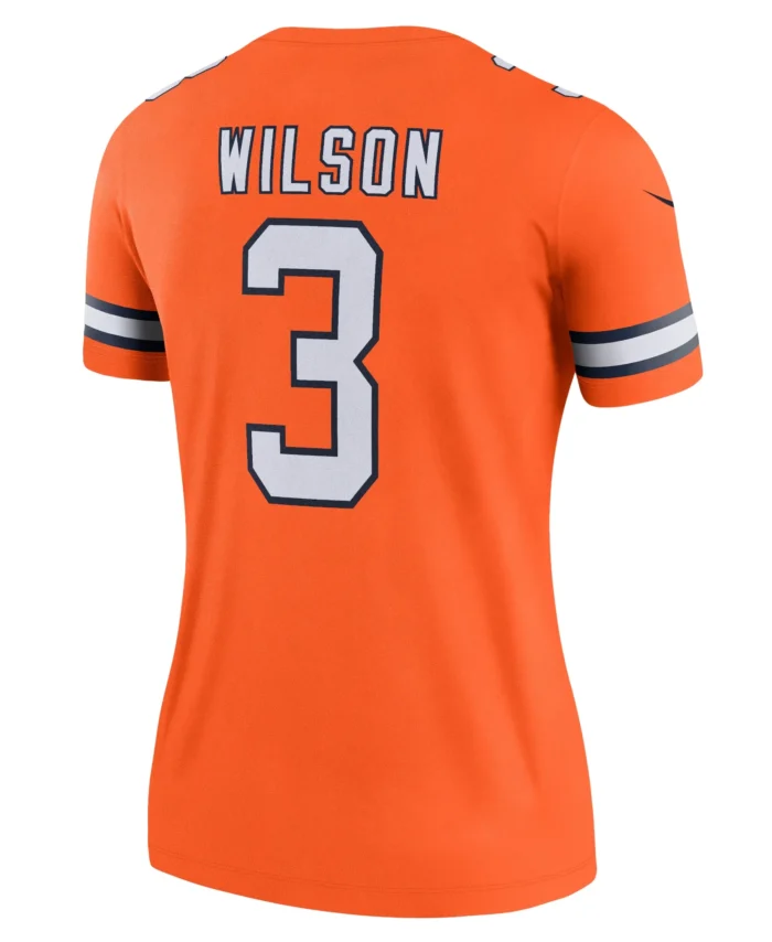 Russell Wilson Denver Broncos Women's Alternate Legend Player Performance Top -  Orange