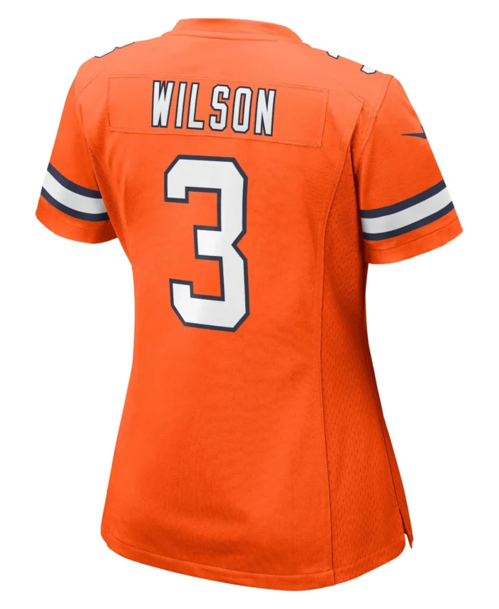 Russell Wilson Denver Broncos Women's Player Game Jersey - Orange