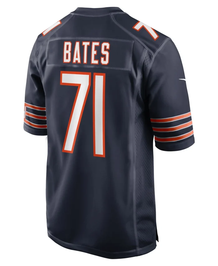 Ryan Bates Chicago Bears  Game Jersey -  Navy