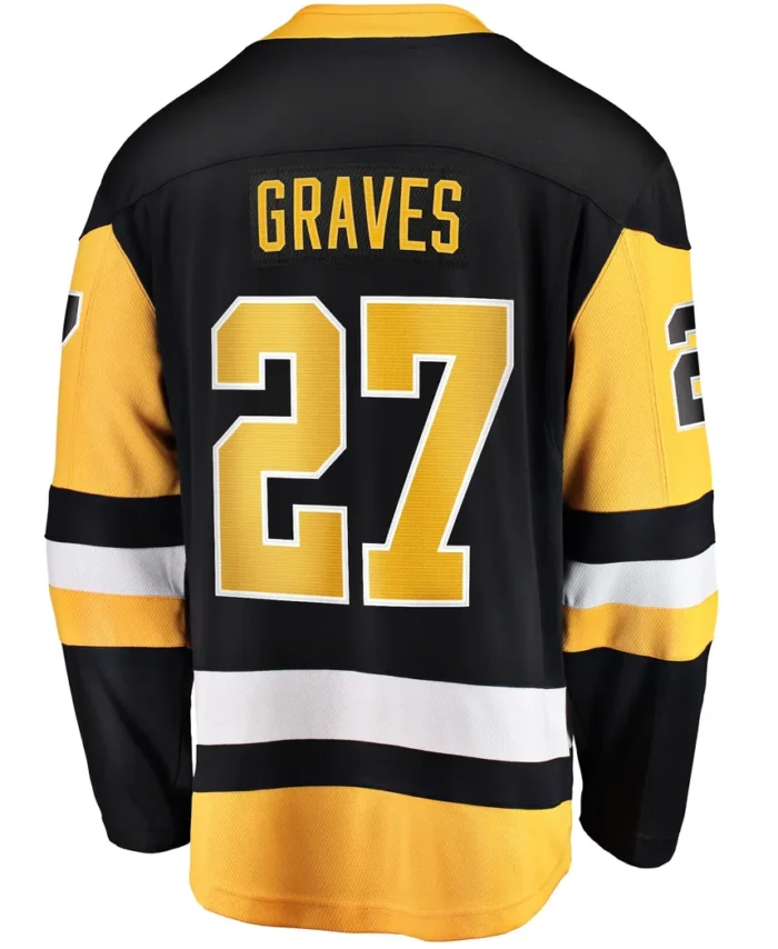 Ryan Graves Pittsburgh Penguins Fanatics Home Breakaway Jersey - Black