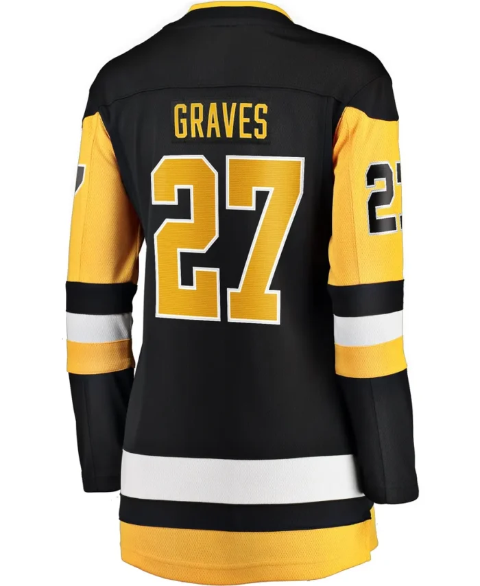 Ryan Graves Pittsburgh Penguins Fanatics Women Home Breakaway Player Jersey - Black