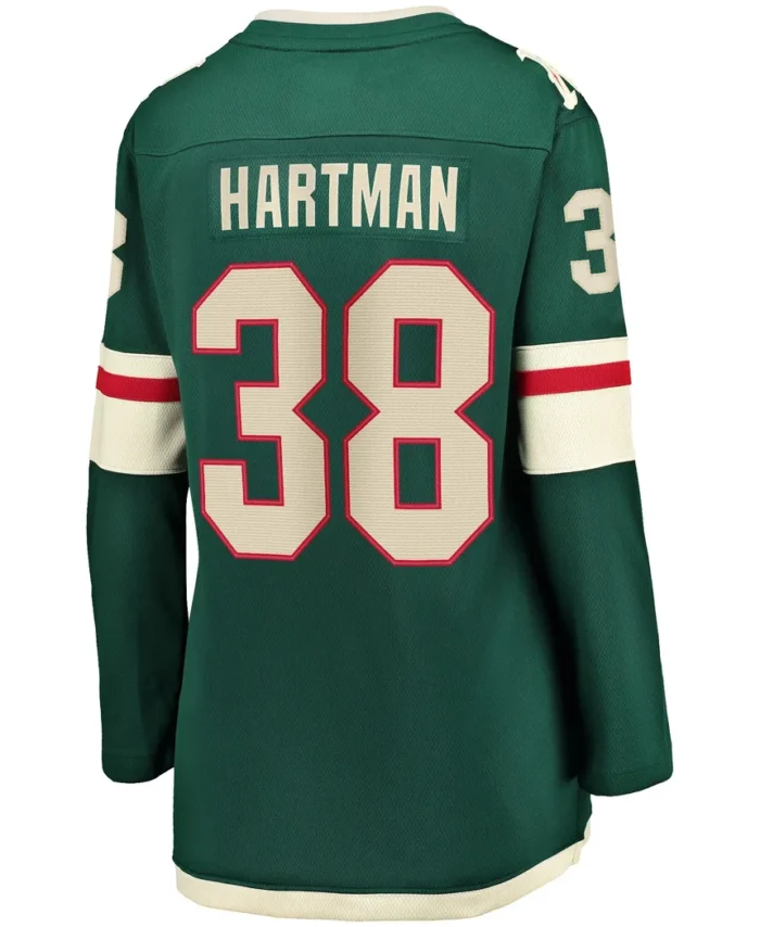 Ryan Hartman Minnesota Wild Fanatics Women Home Breakaway Player Jersey - Green