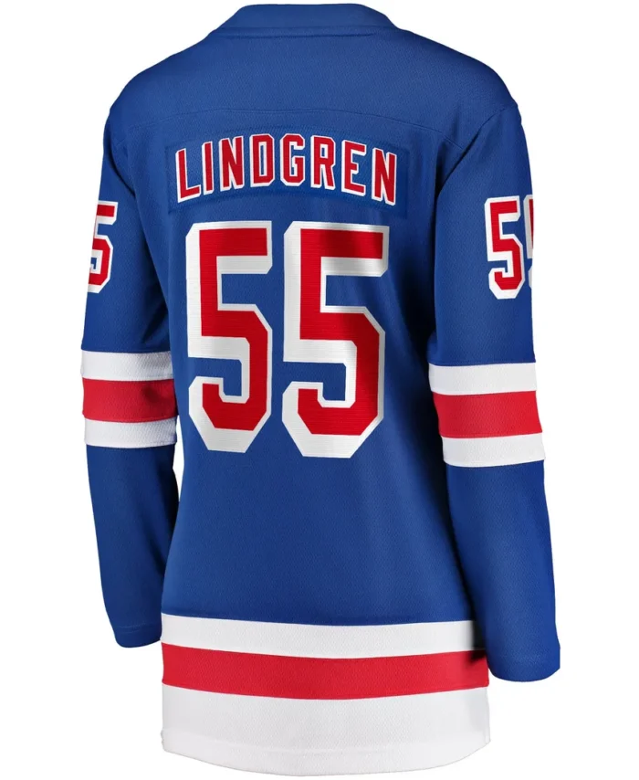 Ryan Lindgren New York Rangers Fanatics Women Home Breakaway Jersey - Blue