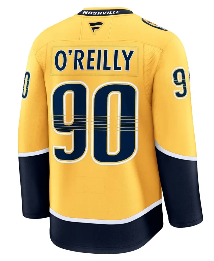 Ryan OReilly Nashville Predators Fanatics Home Premium Jersey - Yellow