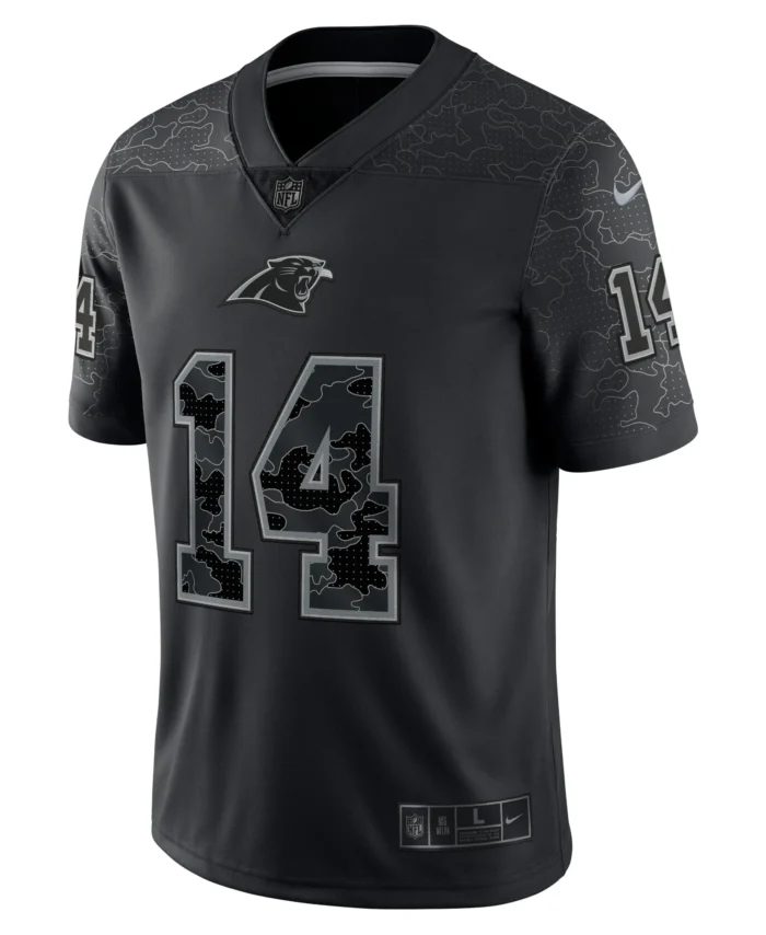 Sam Darnold Carolina Panthers RFLCTV Limited Jersey - Black