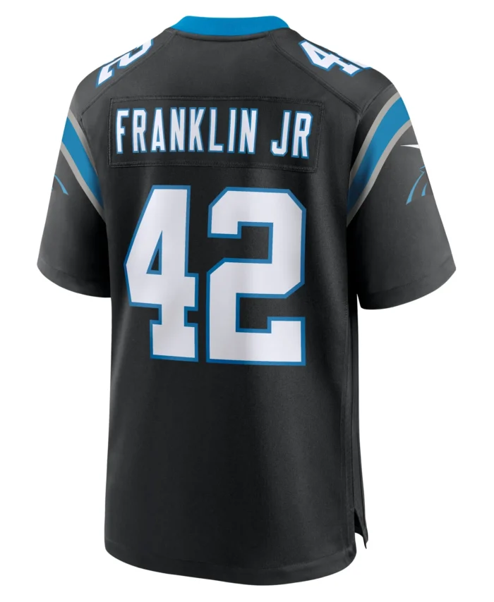 Sam Franklin Jr. Carolina Panthers Team Game Jersey - Black