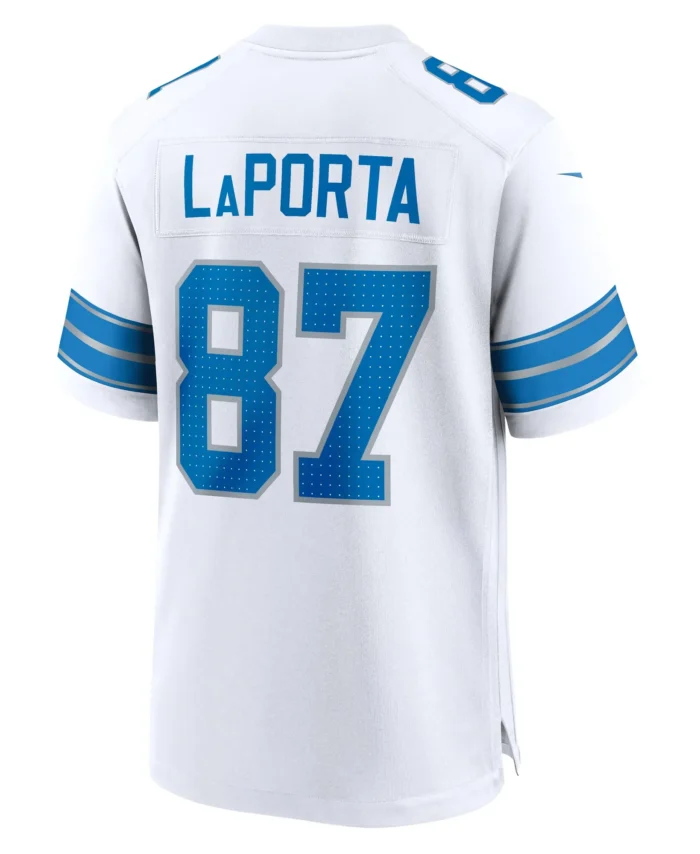 Sam LaPorta Detroit Lions White Game Jersey -  White