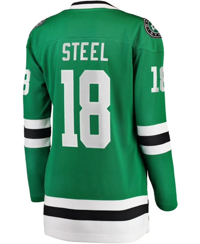 Sam Steel Dallas Stars Fanatics Women Home Breakaway Player Jersey - Kelly Green