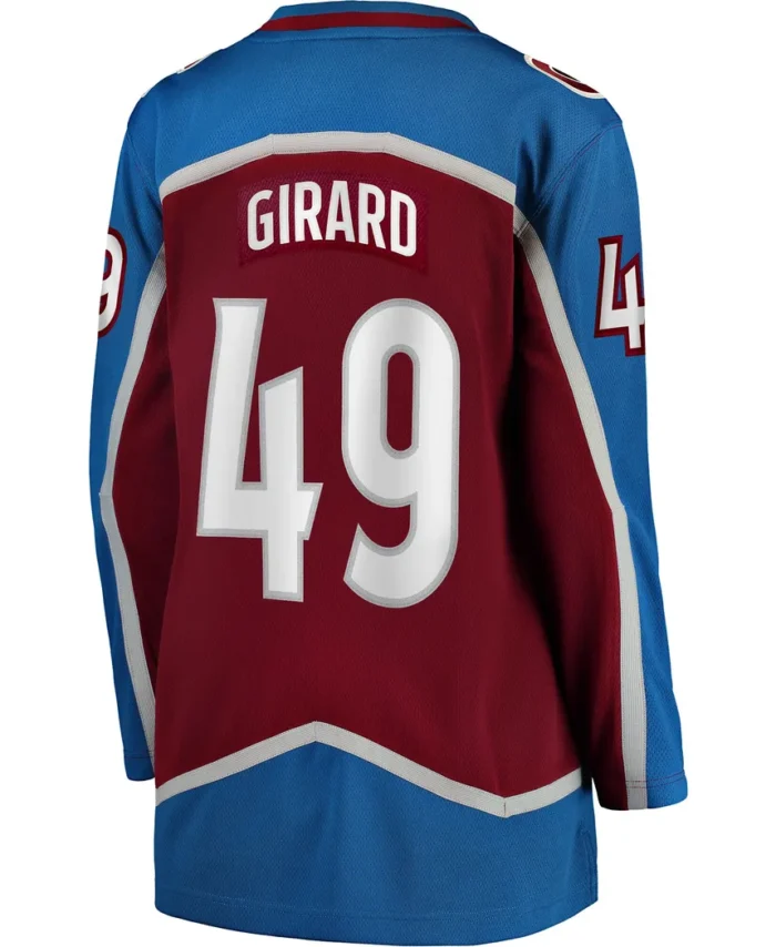 Samuel Girard Colorado Avalanche Fanatics Women Home Breakaway Player Jersey - Burgundy
