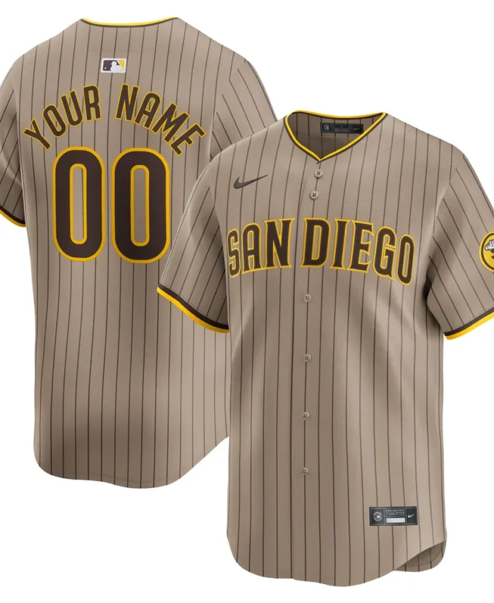 San Diego Padres  Alternate Limited Custom Jersey?Khaki