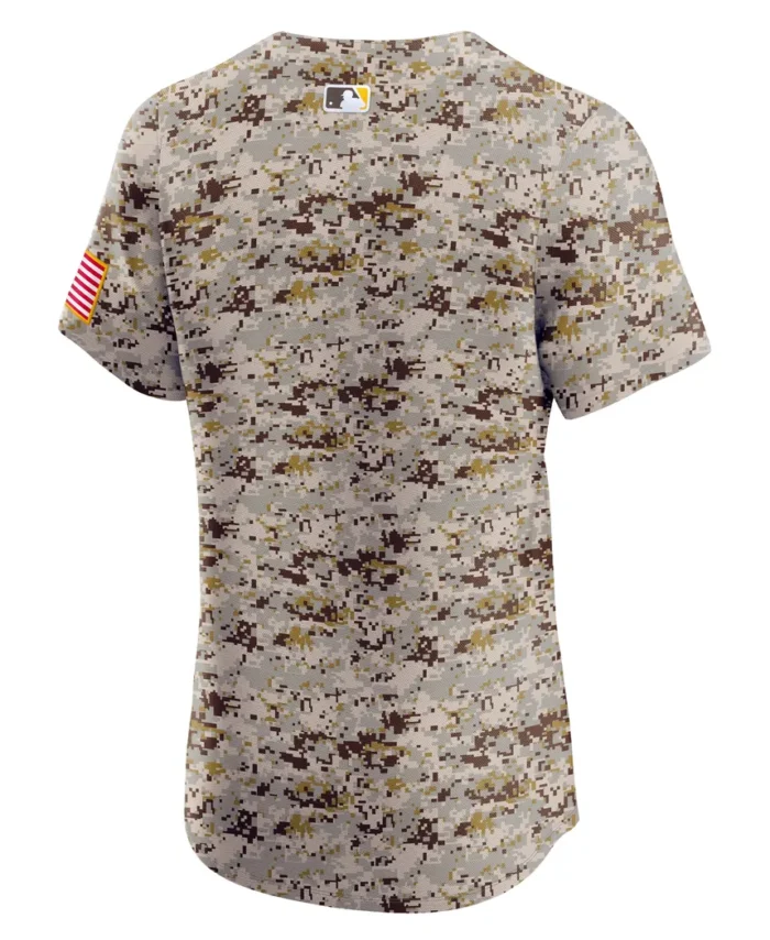 San Diego Padres Alternate Vapor Premier Elite Patch Jersey- Brown