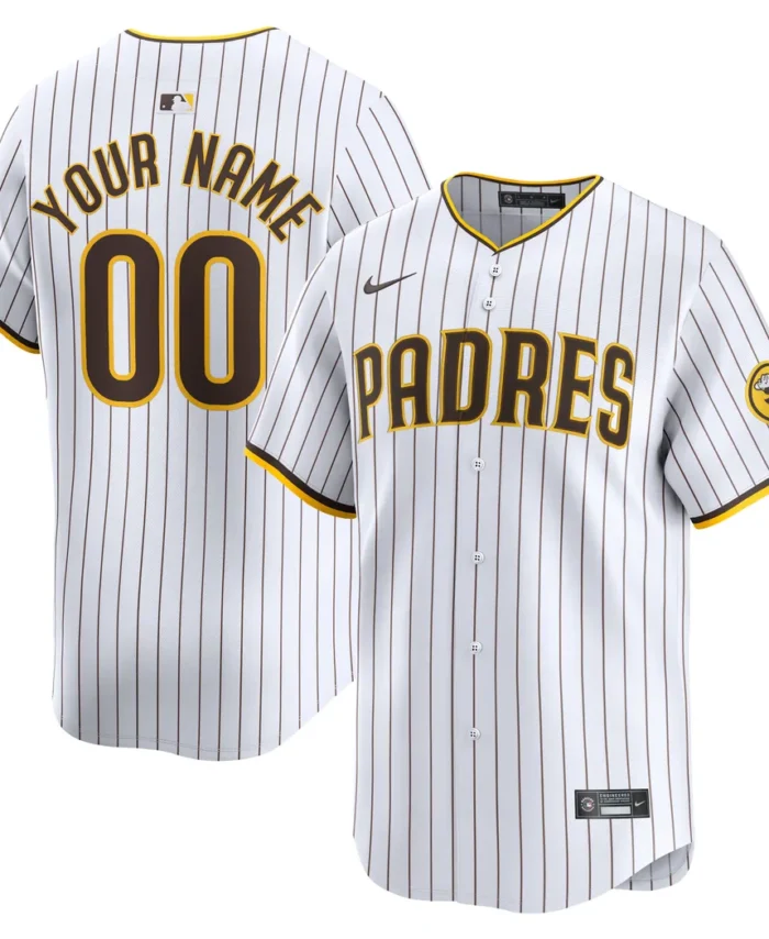 San Diego Padres Home Limited Custom Jersey- White