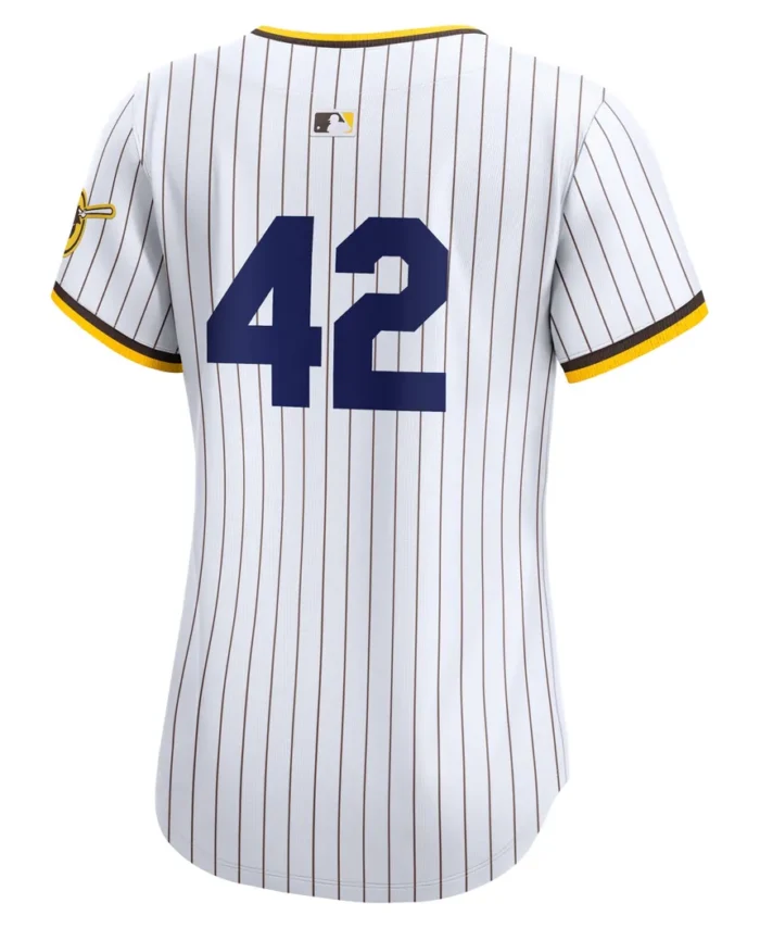 San Diego Padres Women 2024 Jackie Robinson Day Home Limited Jersey- White