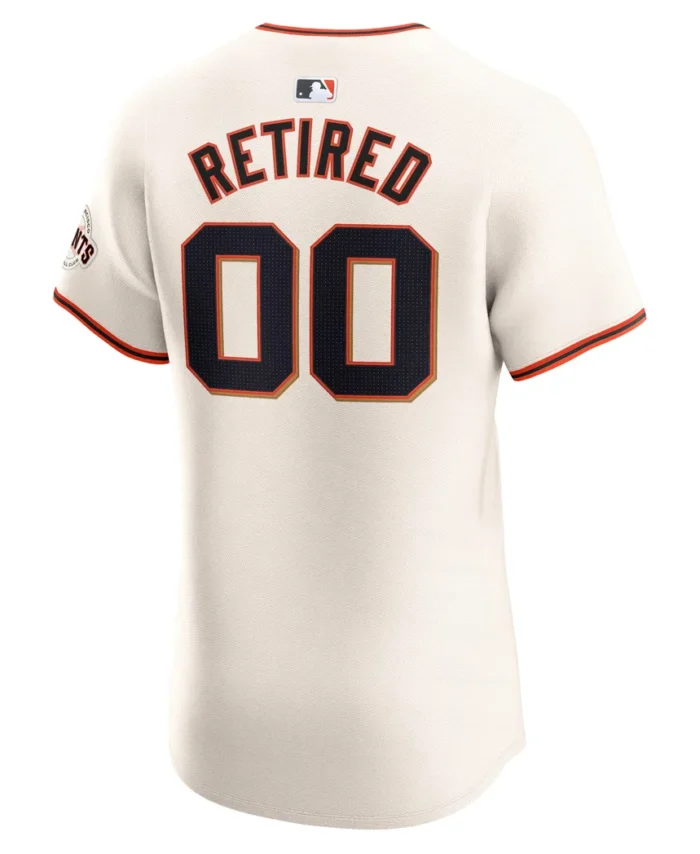 San Francisco Giants Home Elite Pick-A-Player Retired Roster Jersey - Cream