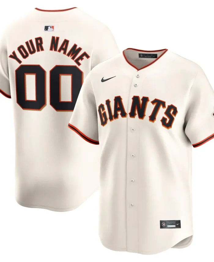 San Francisco Giants Home Limited Custom Jersey - Cream