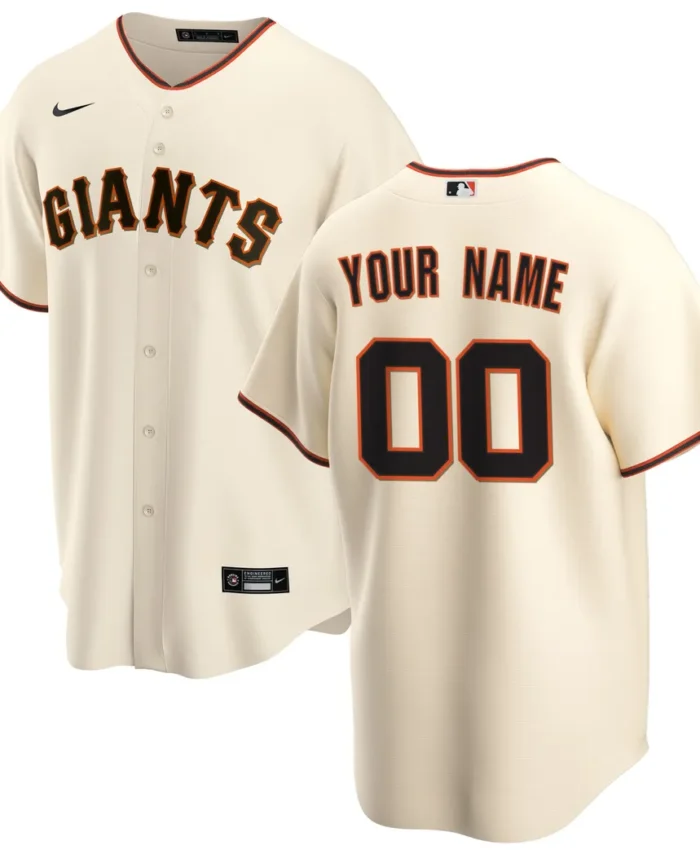 San Francisco Giants Home Replica Custom Jersey - Cream