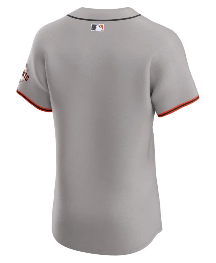 San Francisco Giants Road Vapor Premier Elite Patch Jersey - Gray