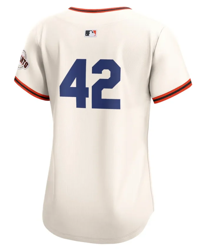 San Francisco Giants Women 2024 Jackie Robinson Day Home Limited Jersey- Cream