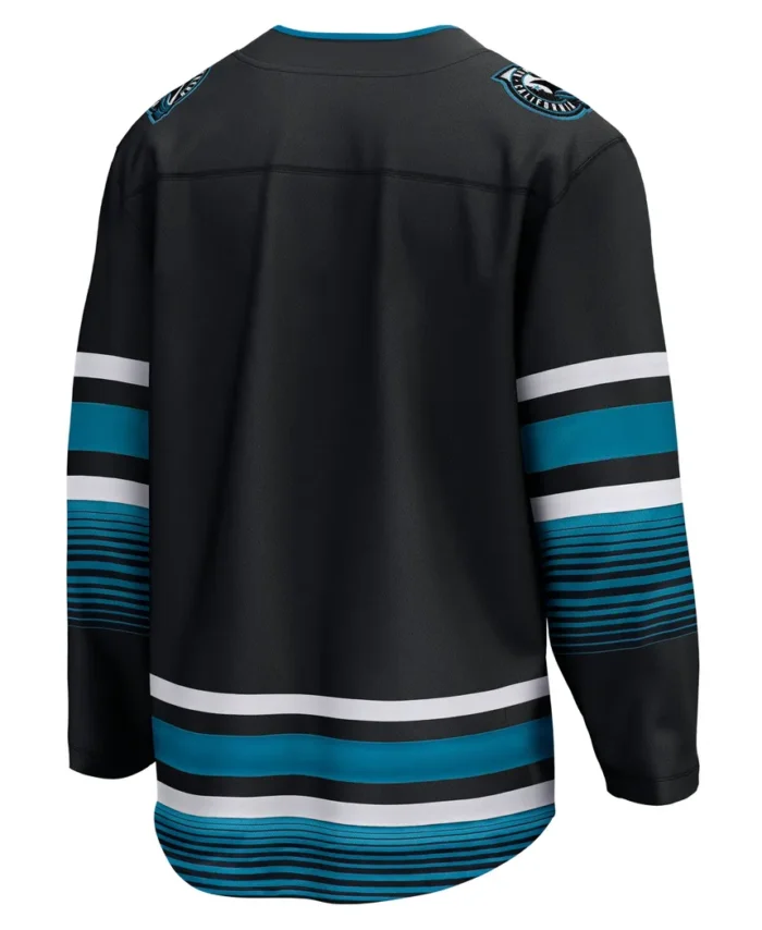 San Jose Sharks Fanatics Alternate Premier Breakaway Jersey - Black