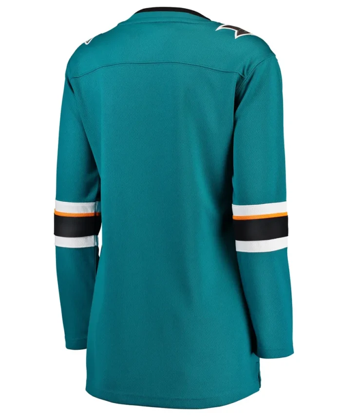 San Jose Sharks Fanatics Women Breakaway Home Jersey - Teal