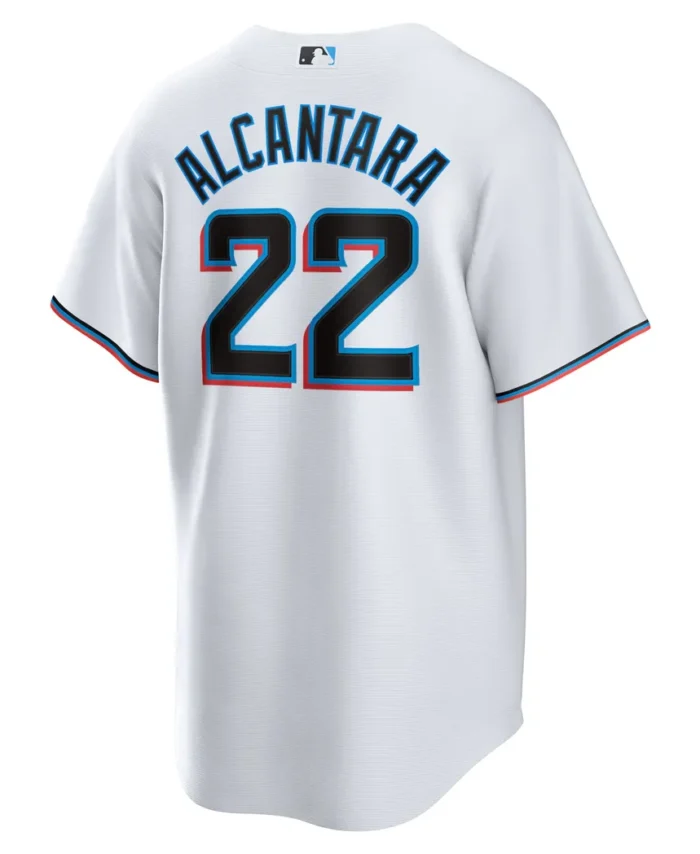 Sandy Alcantara Miami Marlins Replica Player Jersey - White