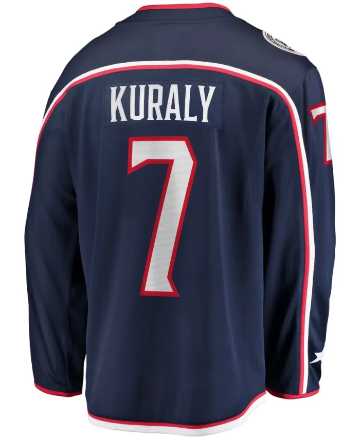 Sean Kuraly Columbus Blue Jackets Fanatics Home Breakaway Player Jersey - Navy