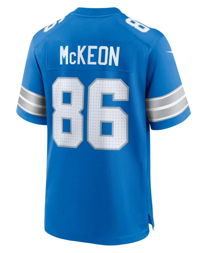 Sean McKeon Detroit Lions Game Jersey -  Blue