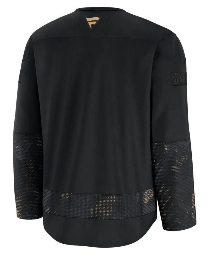 Seattle Kraken Fanatics 2024 Military Appreciation Practice Jersey - Black
