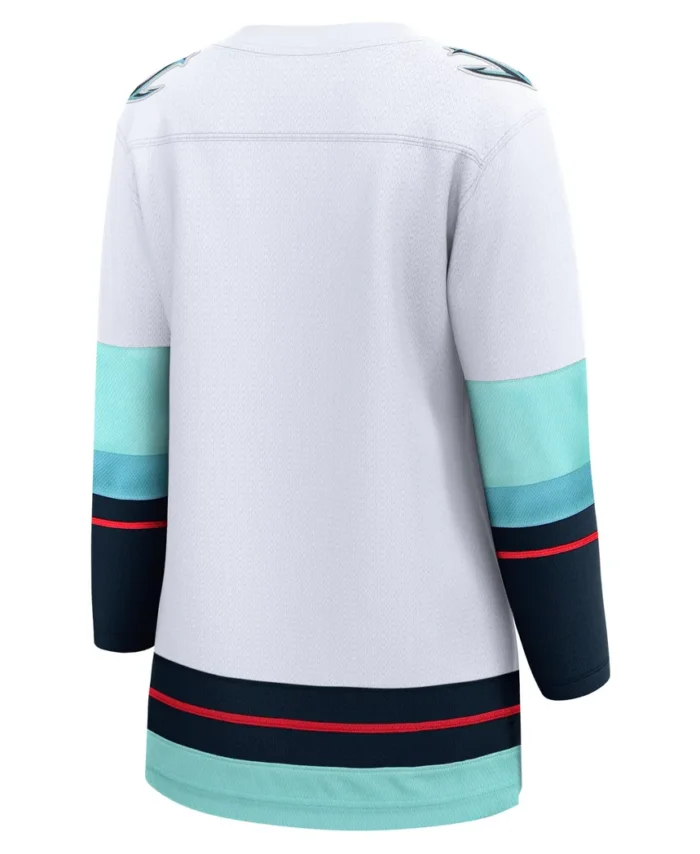 Seattle Kraken Fanatics Women Away Breakaway Jersey - White