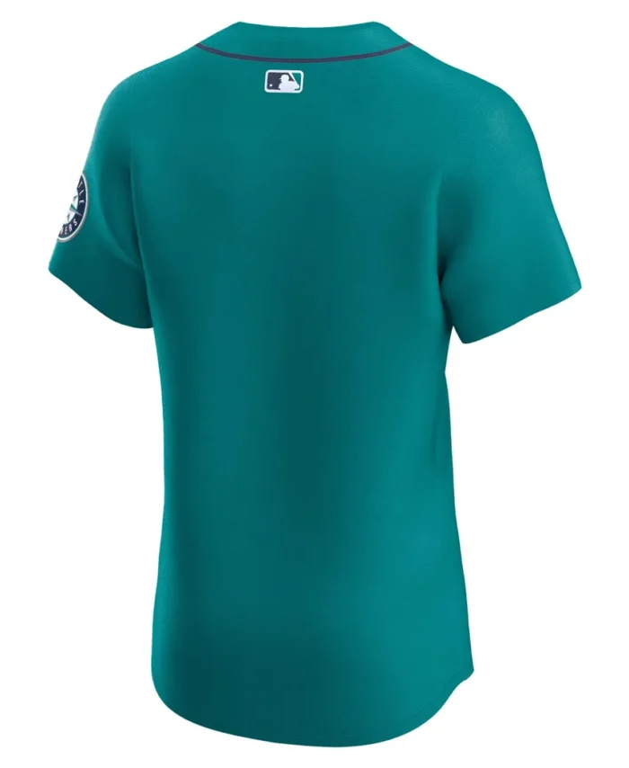 Seattle Mariners Alternate Vapor Premier Elite Patch Jersey- Aqua