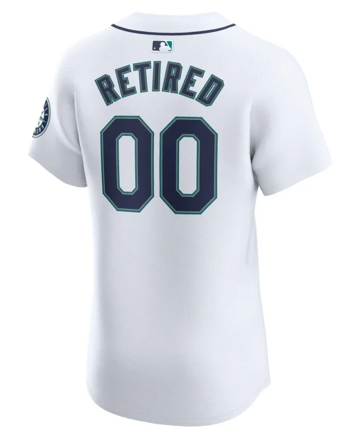 Seattle Mariners Home Elite Pick-A-Player Retired Roster Jersey- White
