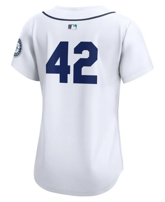 Seattle Mariners Women 2024 Jackie Robinson Day Home Limited Jersey- White