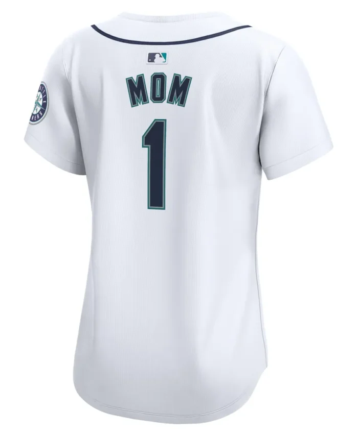 Seattle Mariners Women Mom Home Limited Jersey- White