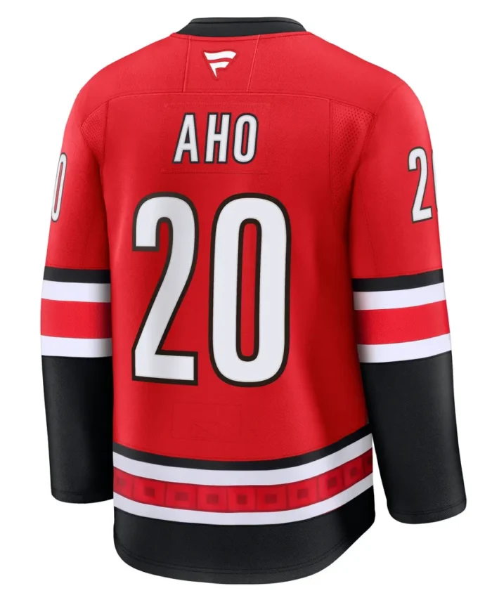 Sebastian Aho Carolina Hurricanes Fanatics Alternate Premium Jersey - Red