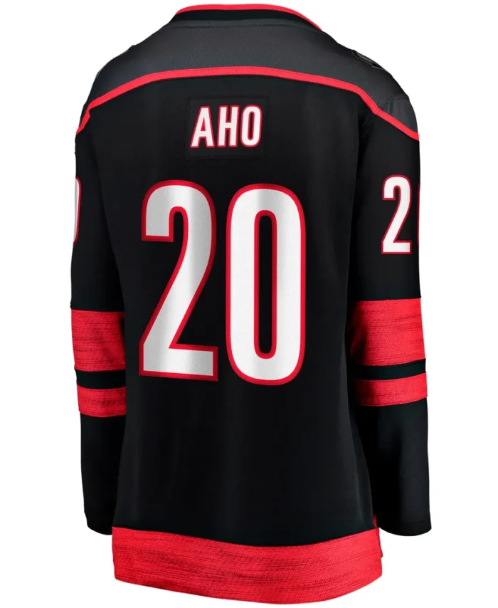 Sebastian Aho Carolina Hurricanes Fanatics Women Home Breakaway Player Jersey - Black