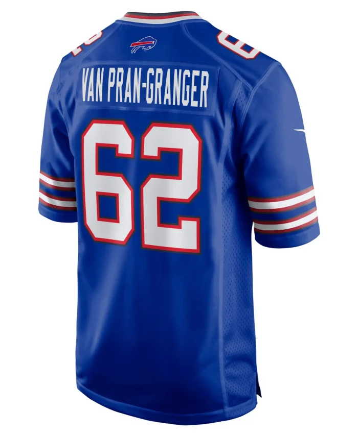 Sedrick Van Pran-Granger Buffalo Bills Game Jersey -  Royal