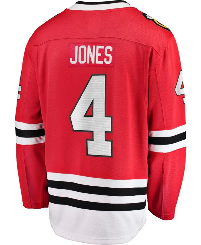 Seth Jones Chicago Blackhawks Fanatics Home Breakaway Player Jersey - Red