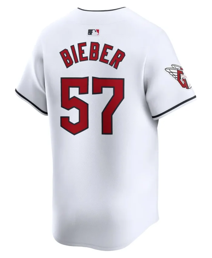 Shane Bieber Cleveland Guardians Home Limited Player Jersey - White