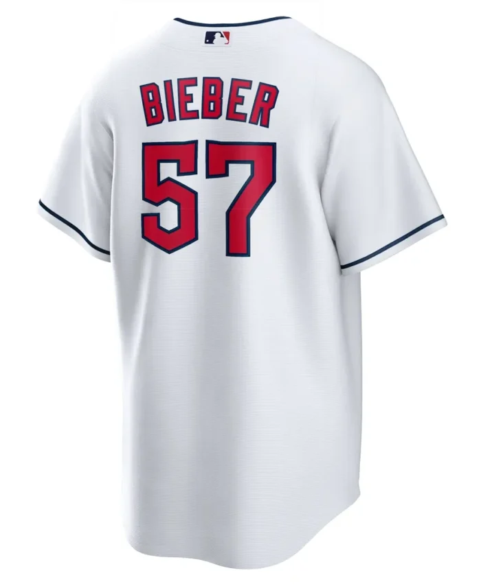 Shane Bieber Cleveland Guardians Replica Player Jersey - White