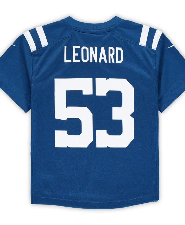 Shaquille Leonard Indianapolis Colts Preschool Game Jersey - Royal
In Stock - This item will ship within 2 business days.