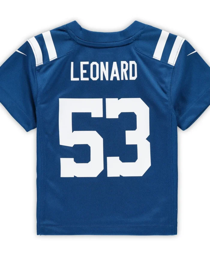 Shaquille Leonard Indianapolis Colts Toddler Game Jersey - Royal
In Stock - This item will ship within 2 business days.