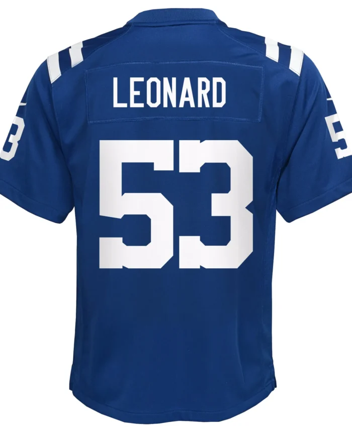 Shaquille Leonard Indianapolis Colts Youth Game Jersey - Royal
In Stock - This item will ship within 2 business days.