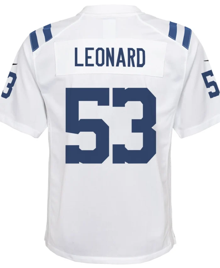 Shaquille Leonard Indianapolis Colts Youth Game Jersey - White
In Stock - This item will ship within 2 business days.