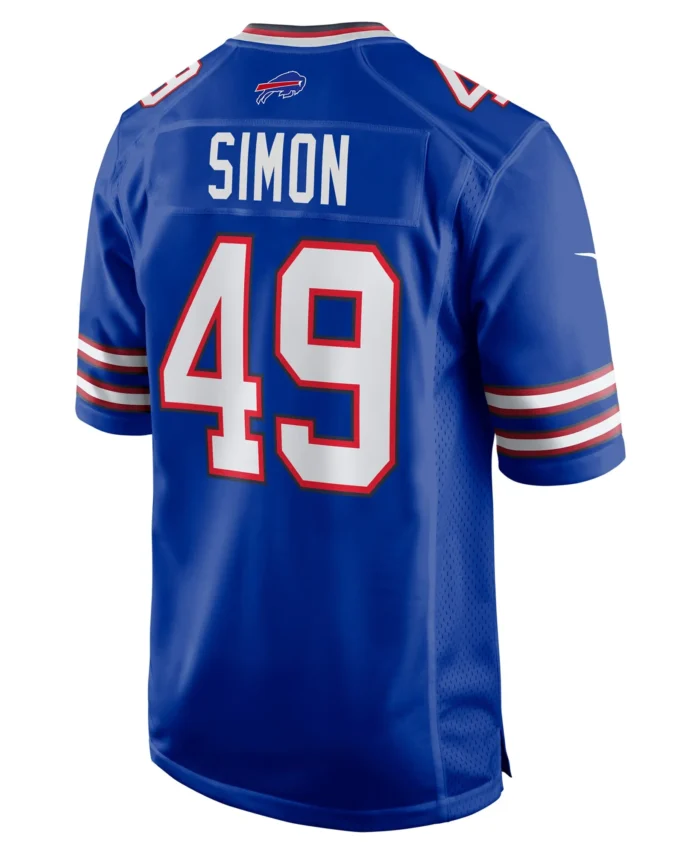Shayne Simon Buffalo Bills Game Jersey -  Royal